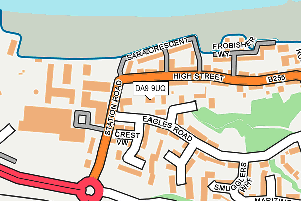 DA9 9UQ map - OS OpenMap – Local (Ordnance Survey)