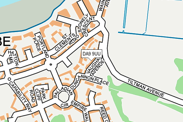DA9 9UU map - OS OpenMap – Local (Ordnance Survey)