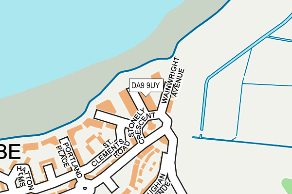 DA9 9UY map - OS OpenMap – Local (Ordnance Survey)
