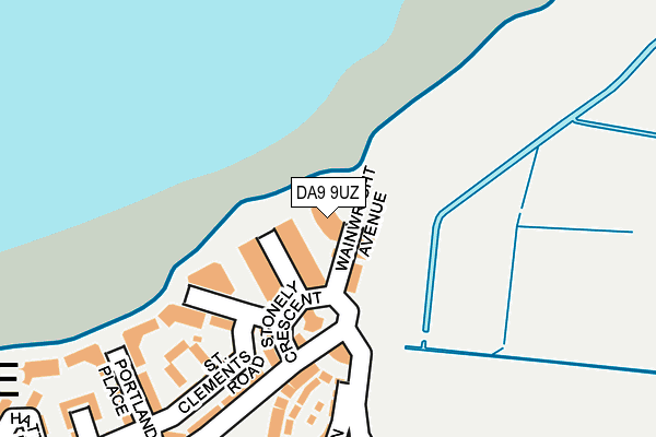 DA9 9UZ map - OS OpenMap – Local (Ordnance Survey)