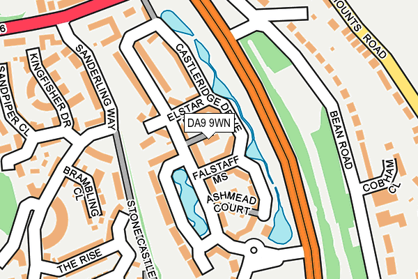 DA9 9WN map - OS OpenMap – Local (Ordnance Survey)