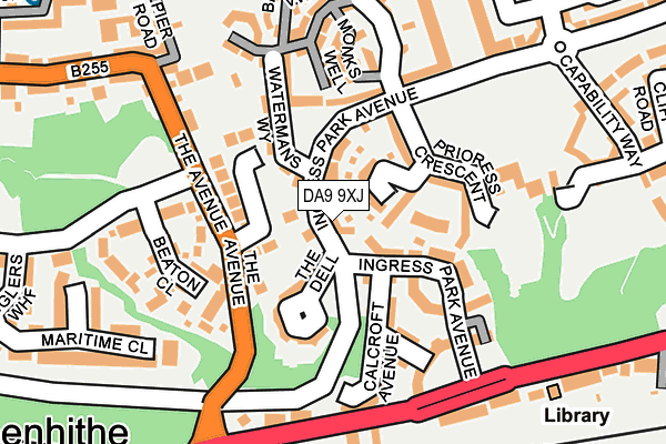 DA9 9XJ map - OS OpenMap – Local (Ordnance Survey)