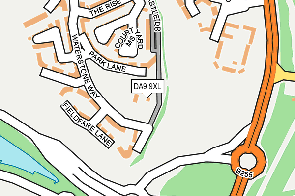 DA9 9XL map - OS OpenMap – Local (Ordnance Survey)