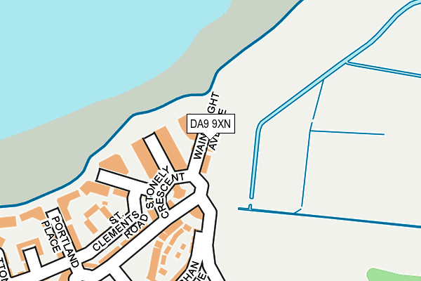 DA9 9XN map - OS OpenMap – Local (Ordnance Survey)