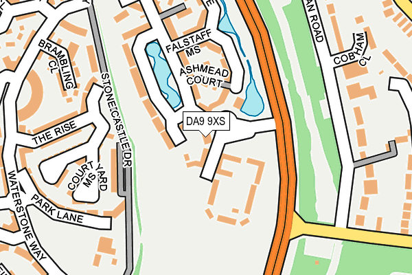 DA9 9XS map - OS OpenMap – Local (Ordnance Survey)