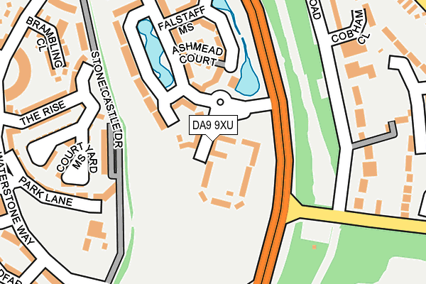 DA9 9XU map - OS OpenMap – Local (Ordnance Survey)