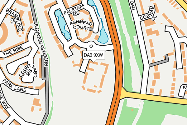 DA9 9XW map - OS OpenMap – Local (Ordnance Survey)