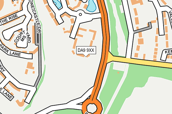 DA9 9XX map - OS OpenMap – Local (Ordnance Survey)