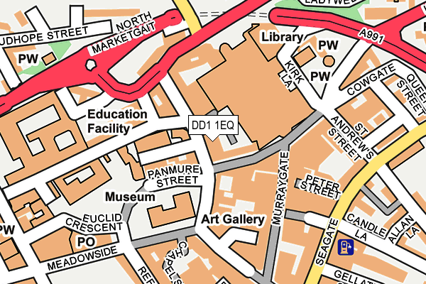 DD1 1EQ map - OS OpenMap – Local (Ordnance Survey)