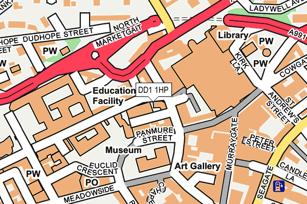 DD1 1HP map - OS OpenMap – Local (Ordnance Survey)