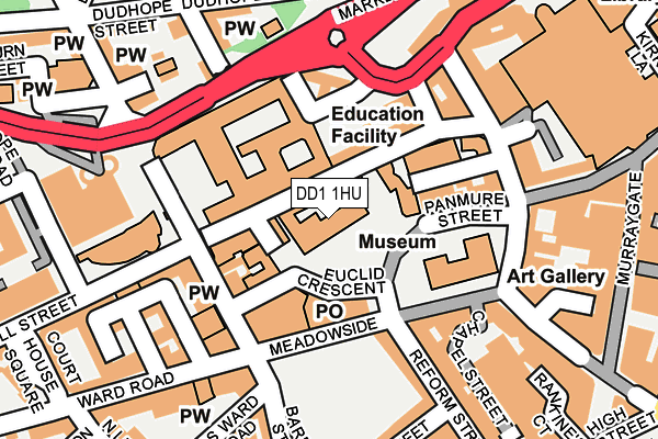 DD1 1HU map - OS OpenMap – Local (Ordnance Survey)