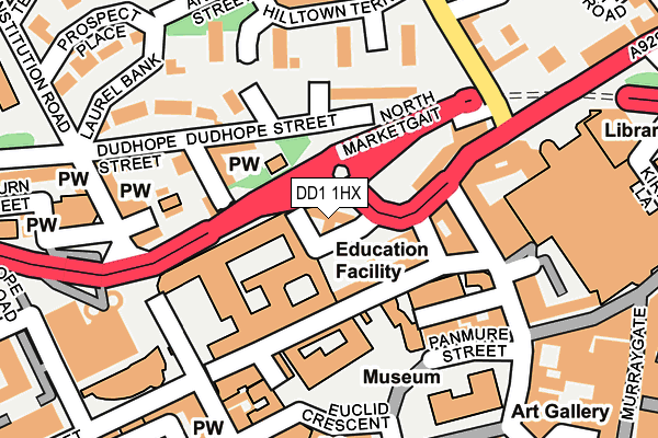 DD1 1HX map - OS OpenMap – Local (Ordnance Survey)