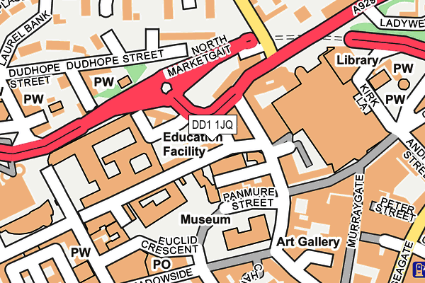 DD1 1JQ map - OS OpenMap – Local (Ordnance Survey)