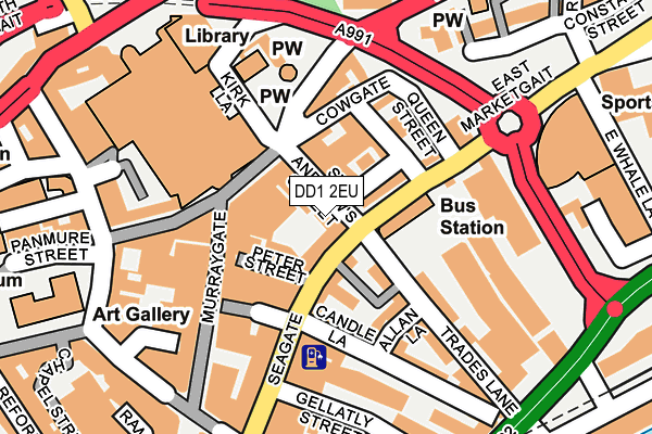 DD1 2EU map - OS OpenMap – Local (Ordnance Survey)