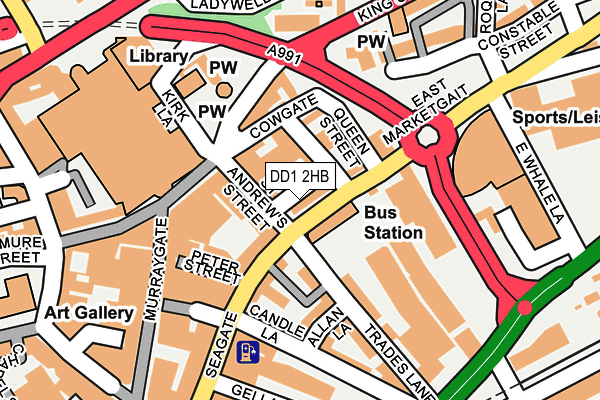 DD1 2HB map - OS OpenMap – Local (Ordnance Survey)