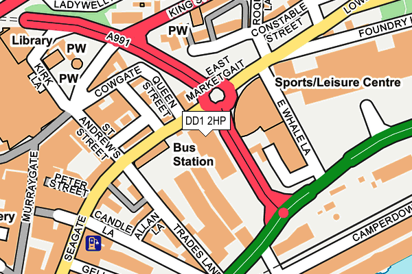 DD1 2HP map - OS OpenMap – Local (Ordnance Survey)