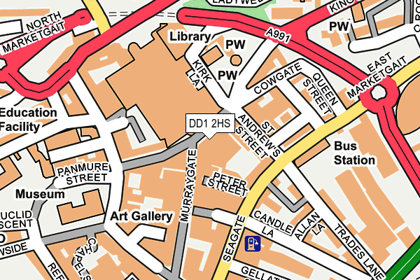 DD1 2HS map - OS OpenMap – Local (Ordnance Survey)