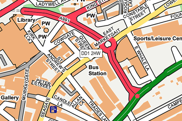 DD1 2HW map - OS OpenMap – Local (Ordnance Survey)