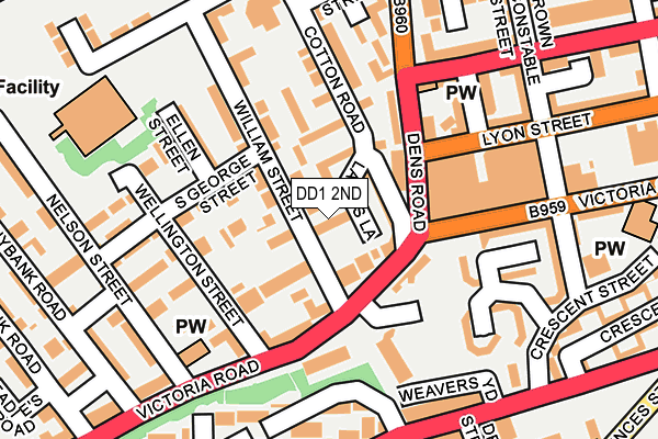 DD1 2ND map - OS OpenMap – Local (Ordnance Survey)