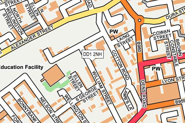 DD1 2NH map - OS OpenMap – Local (Ordnance Survey)