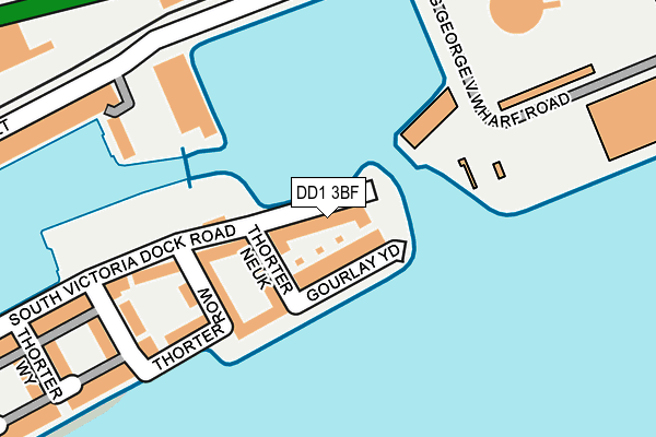 DD1 3BF map - OS OpenMap – Local (Ordnance Survey)