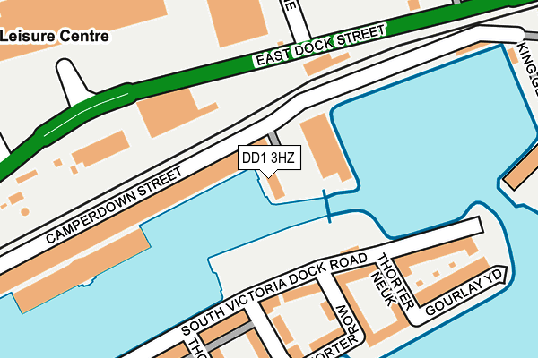 DD1 3HZ map - OS OpenMap – Local (Ordnance Survey)