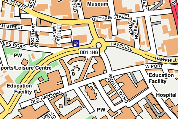 DD1 4HG map - OS OpenMap – Local (Ordnance Survey)