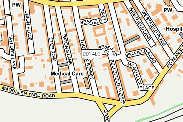 DD1 4LG map - OS OpenMap – Local (Ordnance Survey)