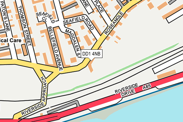 DD1 4NB map - OS OpenMap – Local (Ordnance Survey)