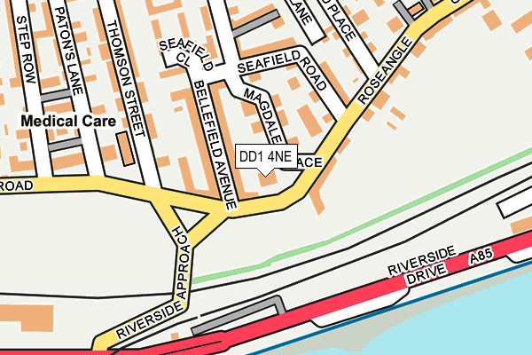 DD1 4NE map - OS OpenMap – Local (Ordnance Survey)