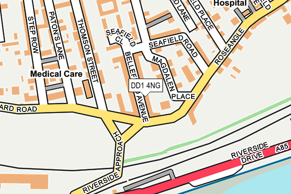 DD1 4NG map - OS OpenMap – Local (Ordnance Survey)