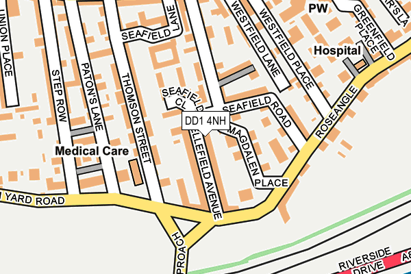 DD1 4NH map - OS OpenMap – Local (Ordnance Survey)