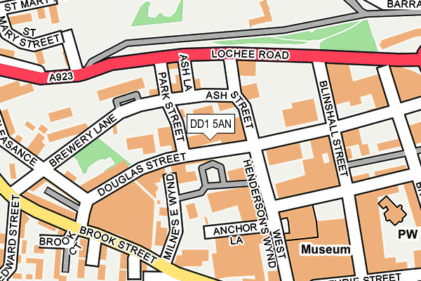 DD1 5AN map - OS OpenMap – Local (Ordnance Survey)