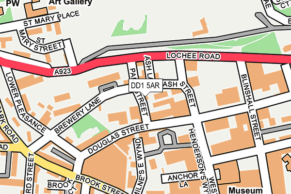 DD1 5AR map - OS OpenMap – Local (Ordnance Survey)