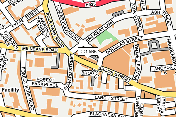 DD1 5BB map - OS OpenMap – Local (Ordnance Survey)