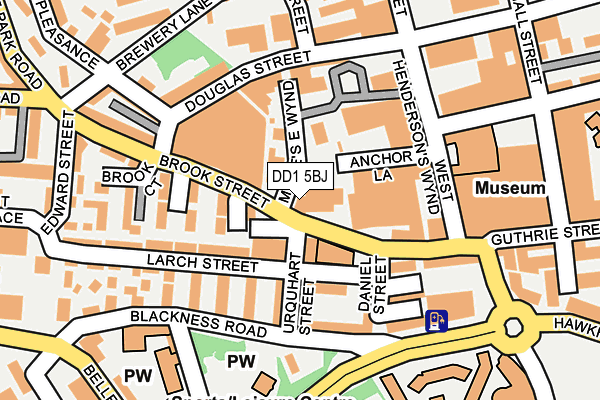 DD1 5BJ map - OS OpenMap – Local (Ordnance Survey)
