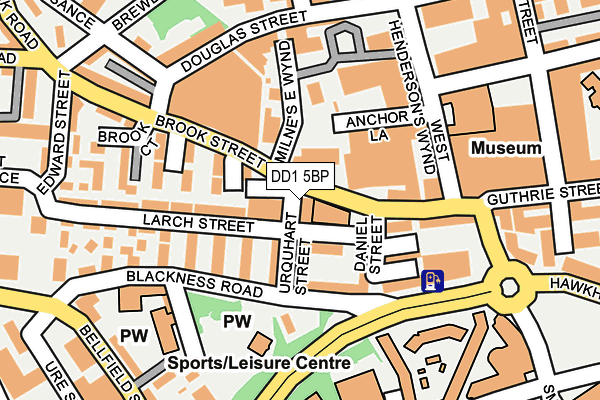 DD1 5BP map - OS OpenMap – Local (Ordnance Survey)