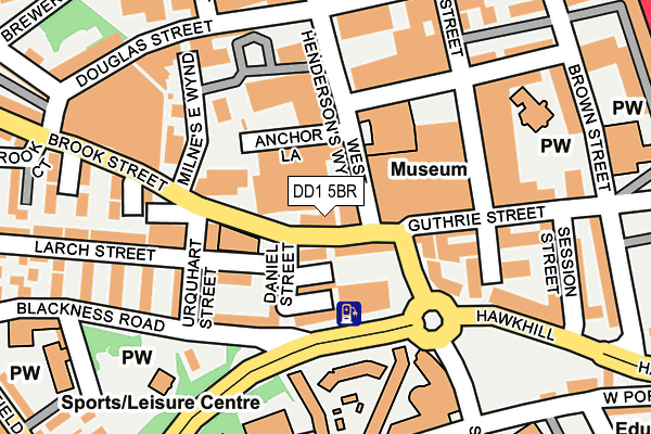 DD1 5BR map - OS OpenMap – Local (Ordnance Survey)