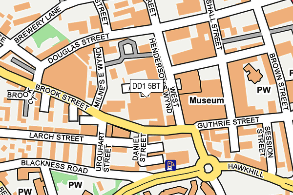 DD1 5BT map - OS OpenMap – Local (Ordnance Survey)