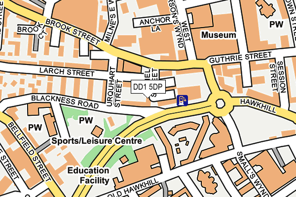 DD1 5DP map - OS OpenMap – Local (Ordnance Survey)