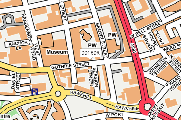 DD1 5DR map - OS OpenMap – Local (Ordnance Survey)