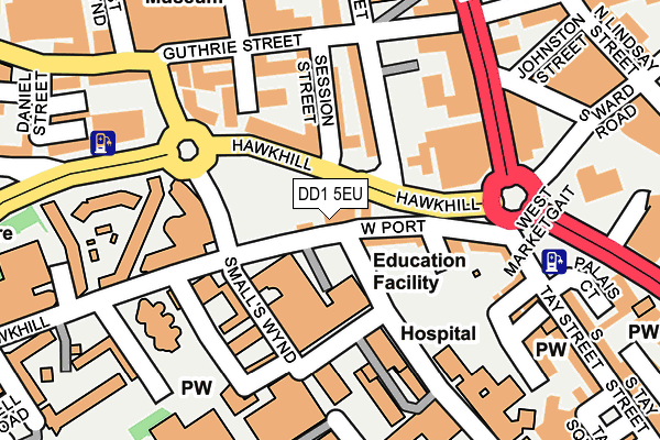 DD1 5EU map - OS OpenMap – Local (Ordnance Survey)