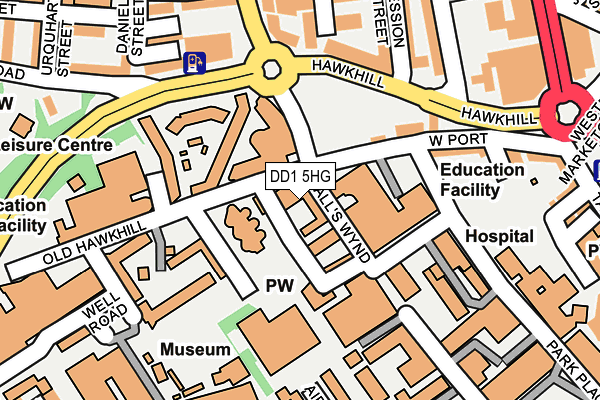 DD1 5HG map - OS OpenMap – Local (Ordnance Survey)