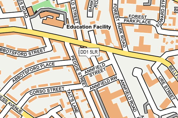 DD1 5LR map - OS OpenMap – Local (Ordnance Survey)