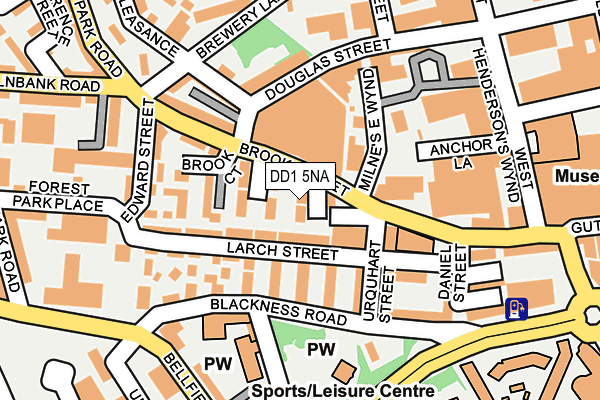 DD1 5NA map - OS OpenMap – Local (Ordnance Survey)