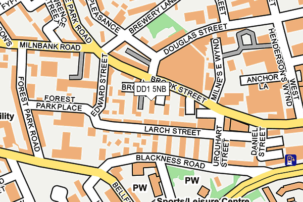 DD1 5NB map - OS OpenMap – Local (Ordnance Survey)