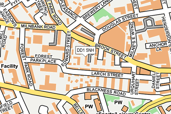 DD1 5NH map - OS OpenMap – Local (Ordnance Survey)