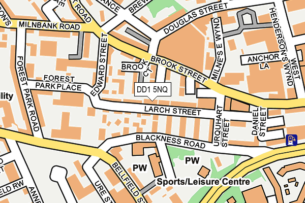 DD1 5NQ map - OS OpenMap – Local (Ordnance Survey)