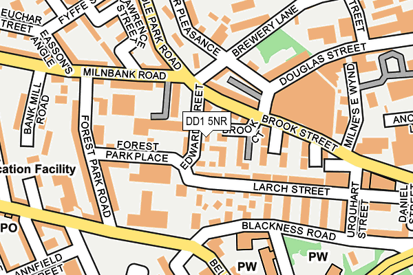 DD1 5NR map - OS OpenMap – Local (Ordnance Survey)