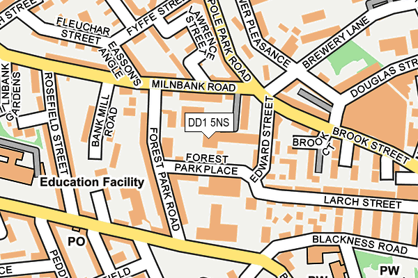 DD1 5NS map - OS OpenMap – Local (Ordnance Survey)